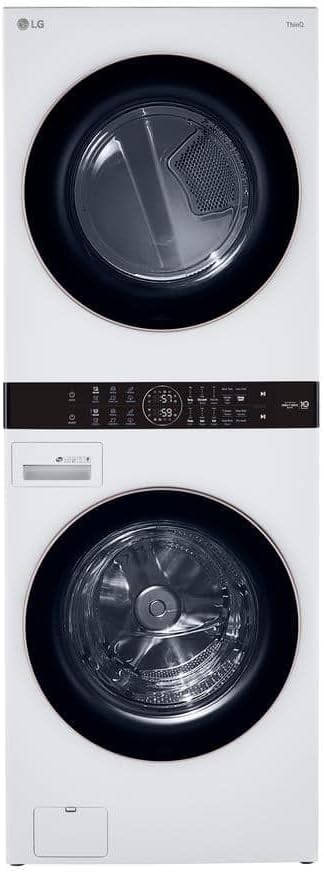 Single Unit Front Load LG WashTower with Center Control 4.5 Cu. Ft Washer and 7.4 cu. ft Dryer