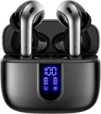 TAGRY Bluetooth Headphones True Wireless Earbuds 60H Playback LED Power Display Earphones