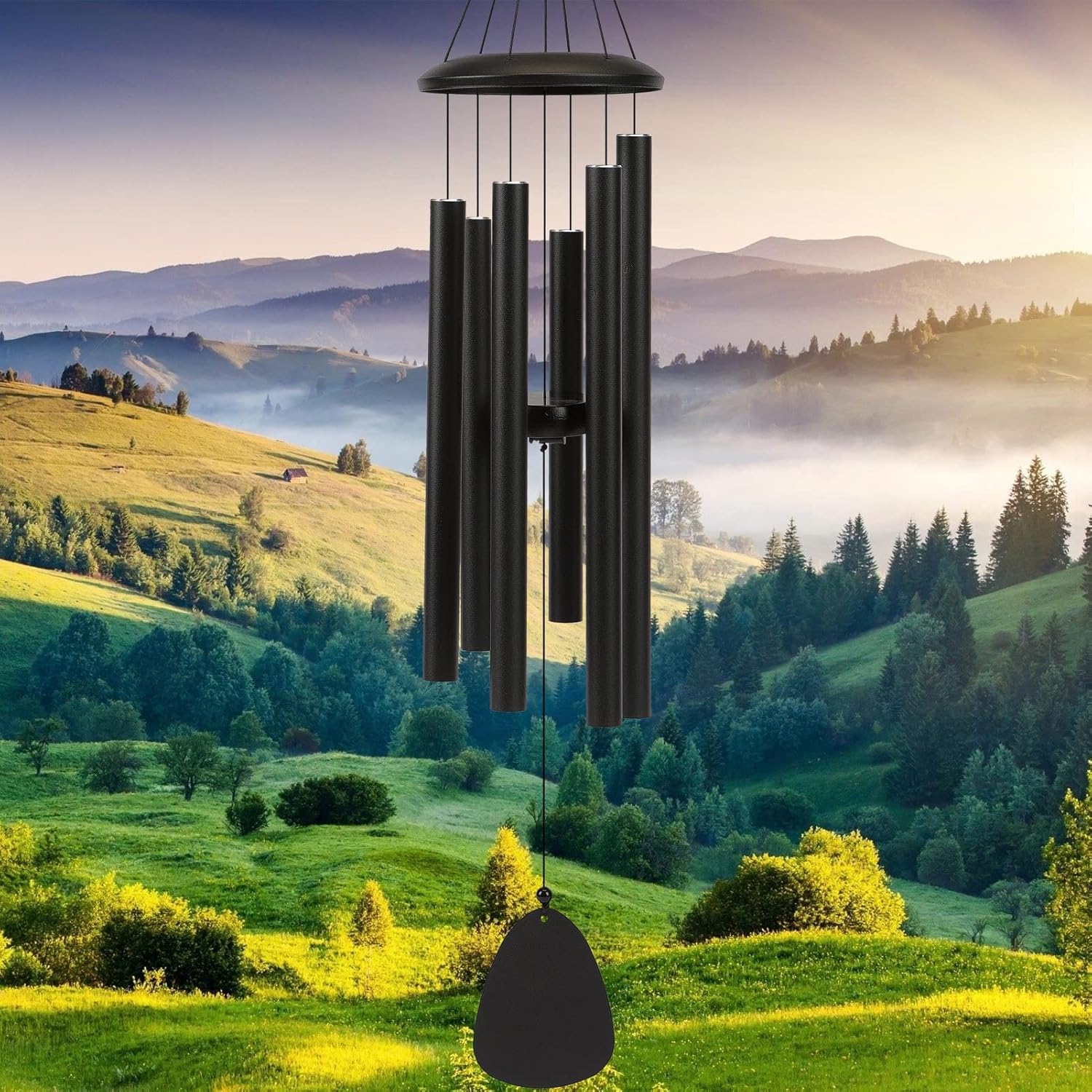 Wind-Chimes-Outdoor-Large-Decor, Deep tone Smoothing Melodic Tones Windchimes