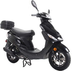 X-PRO 50cc Adult Moped Gas Moped Motorcycle 50cc with 10" Aluminum Wheels Electric Kick Start