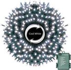 Multi-Colored Battery Operated Christmas Lights, 34.1 FT 100 LED Waterproof