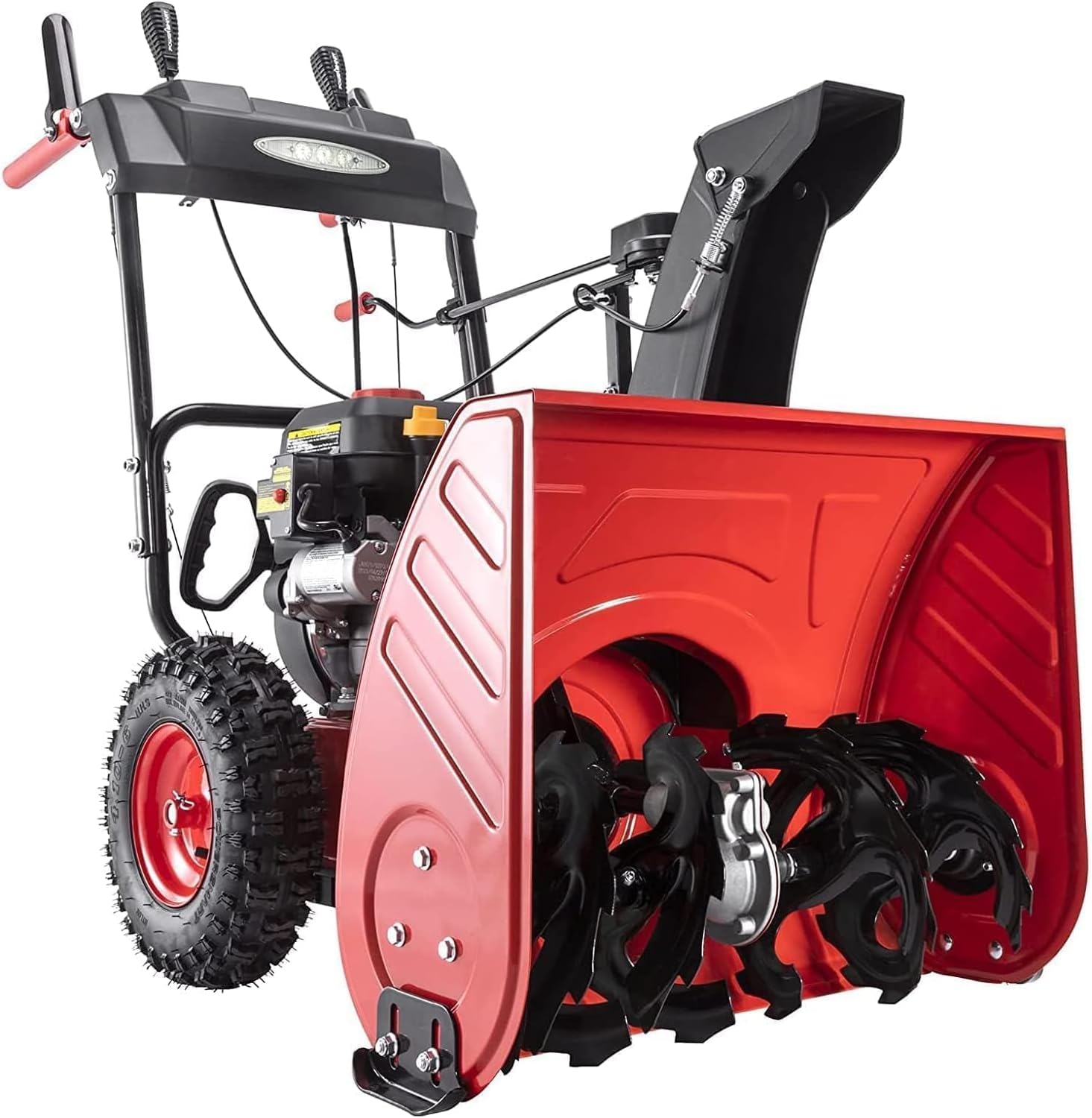 Powersmart 24 in. 2-Stage Self Propelled Gas Snow Blower 212cc 4-Cycle OHV Engine