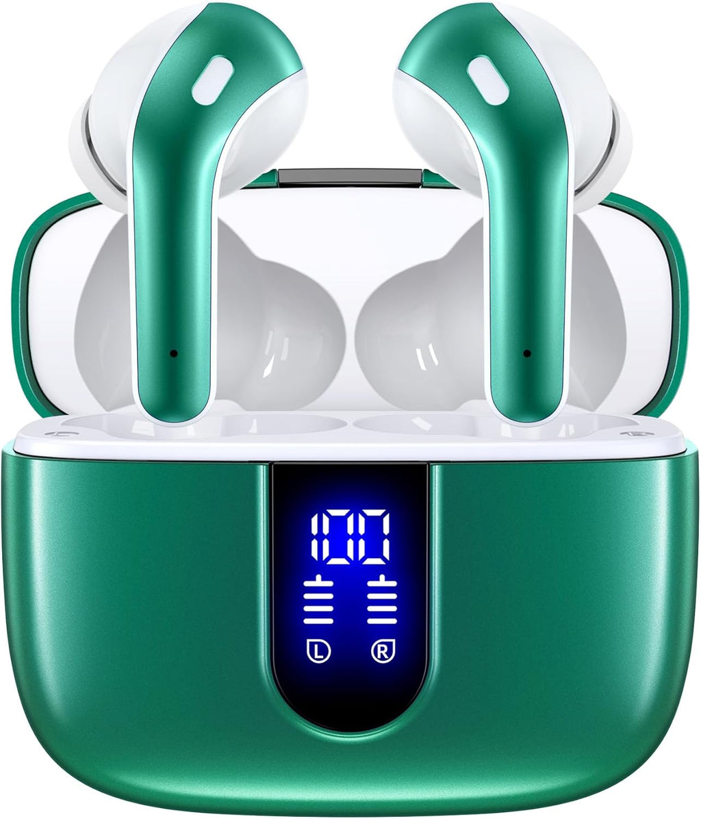 TAGRY Bluetooth Headphones True Wireless Earbuds 60H Playback LED Power Display Earphones