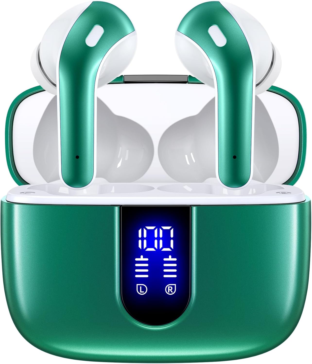 TAGRY Bluetooth Headphones True Wireless Earbuds 60H Playback LED Power Display Earphones