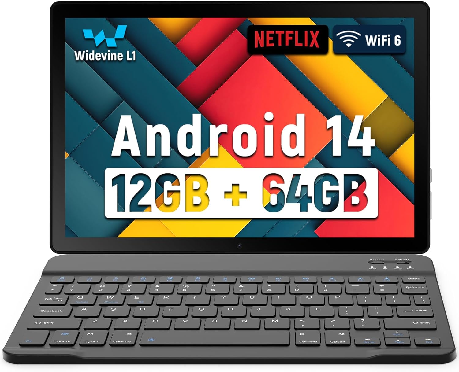 Latest 2025 Upgraded Android Tablet 10.1 Inch with IPS HD Touchscreen