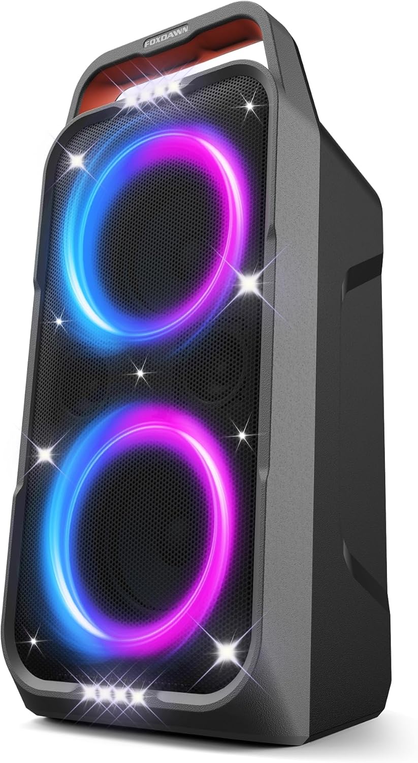 Portable Bluetooth Speaker: 240W Peak Powerful Loud Sound Deep Bass Wireless Boombox