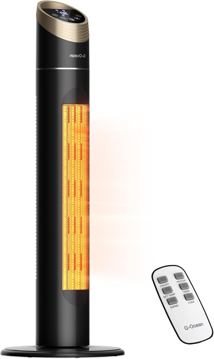 Space Heater for Indoor Use, 34" Space Heater for Large Room